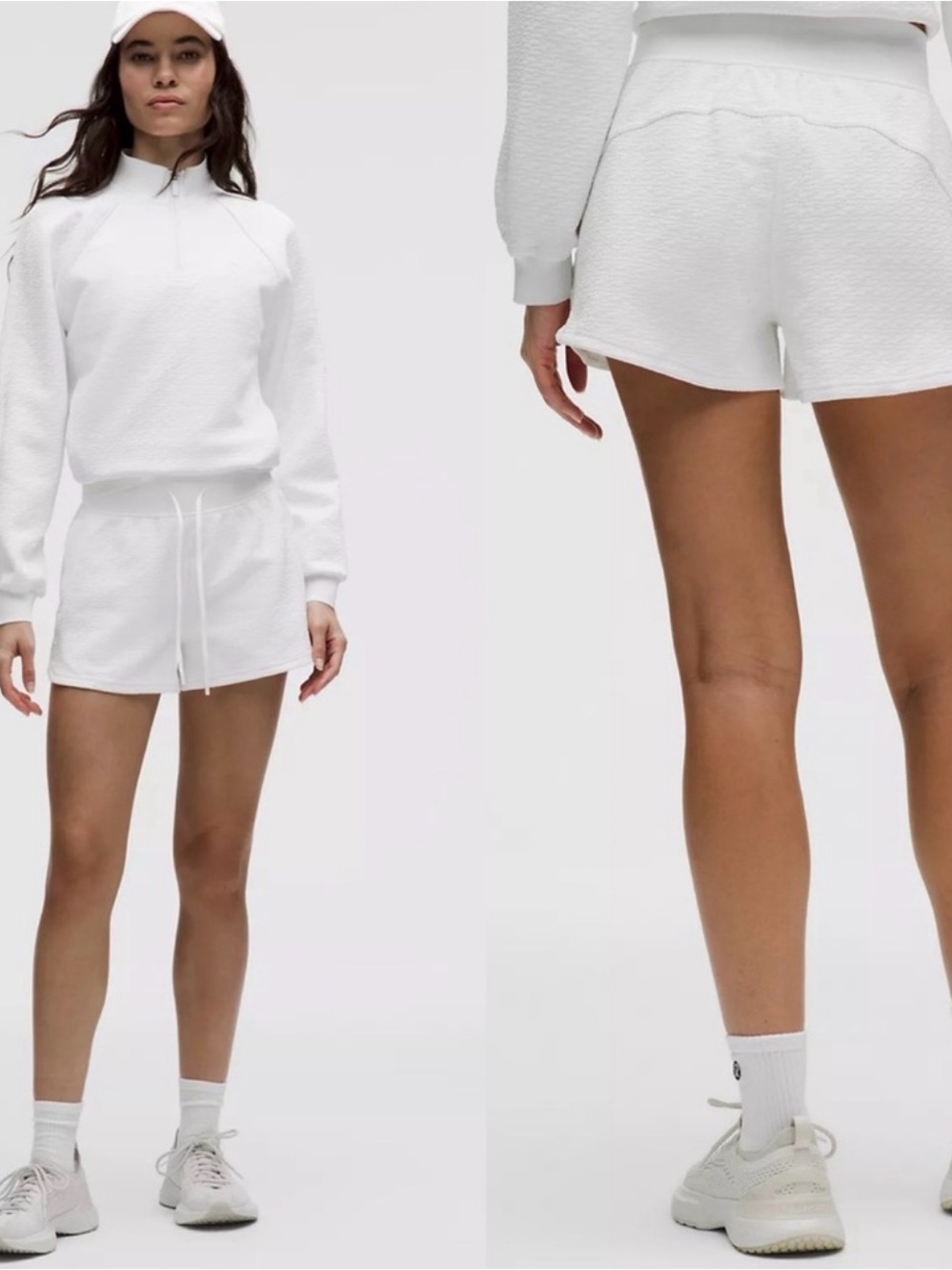 lululemon athletica White Athletic Lounge Shorts